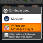 Continuer avec W.Freebox Messages Player