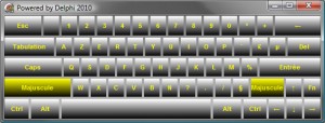 Delphi : Clavier tactile avec touches dégradées