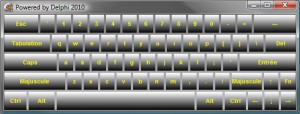 Delphi : Clavier tactile QWERTY