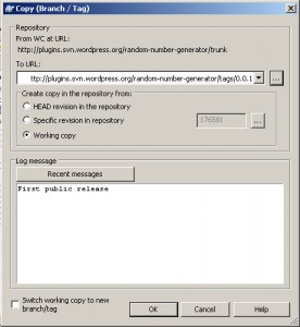 Publication d'une version officielle