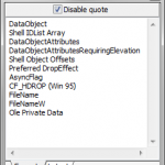 Un fichier dans le presse-papier