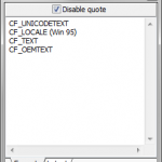 Du texte dans le presse-papier